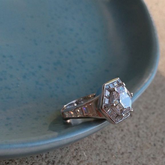 New sterling silver art deco style ring 925 - Picture 4 of 9